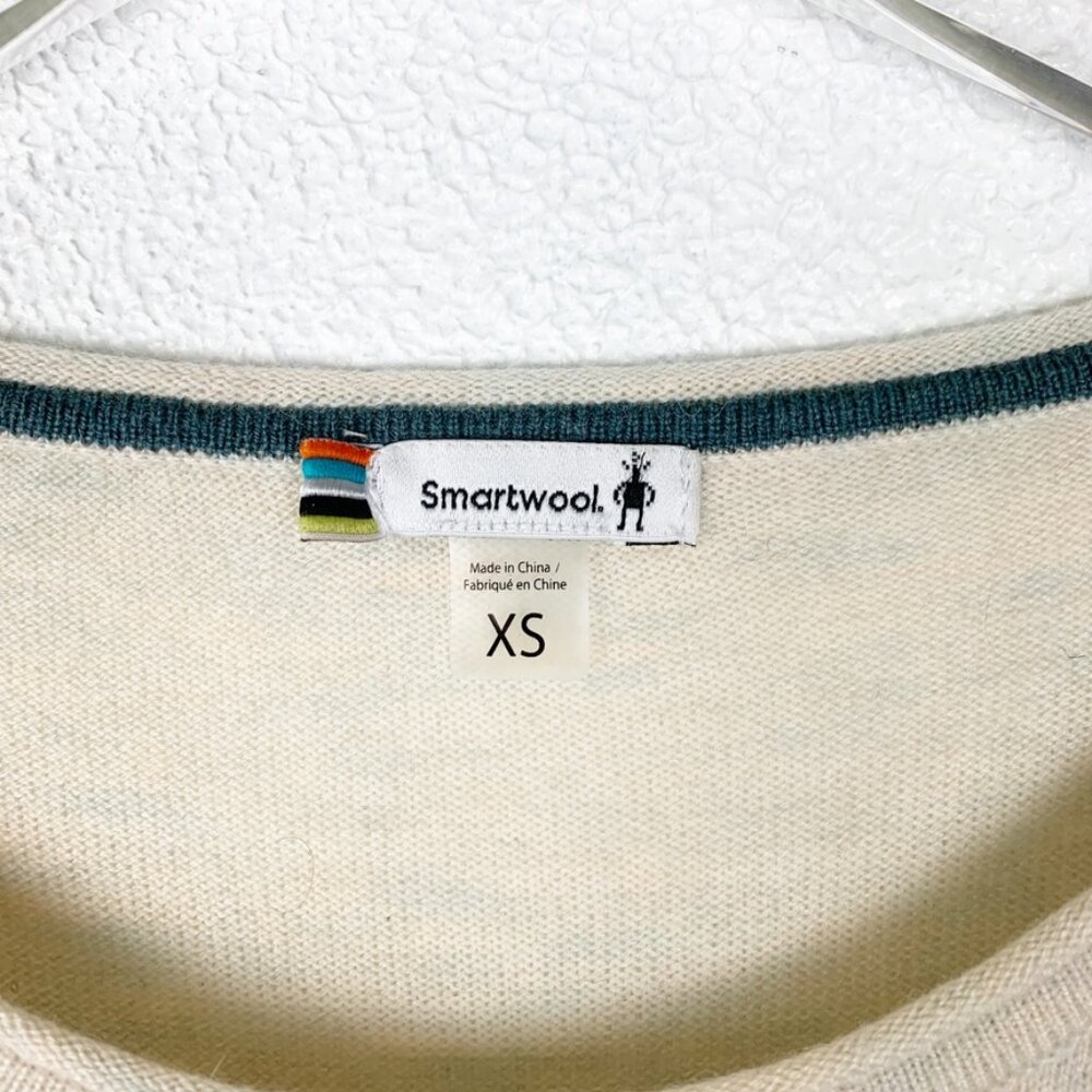 Smartwool | Lightweight Color Block Sweater Cream… - image 3